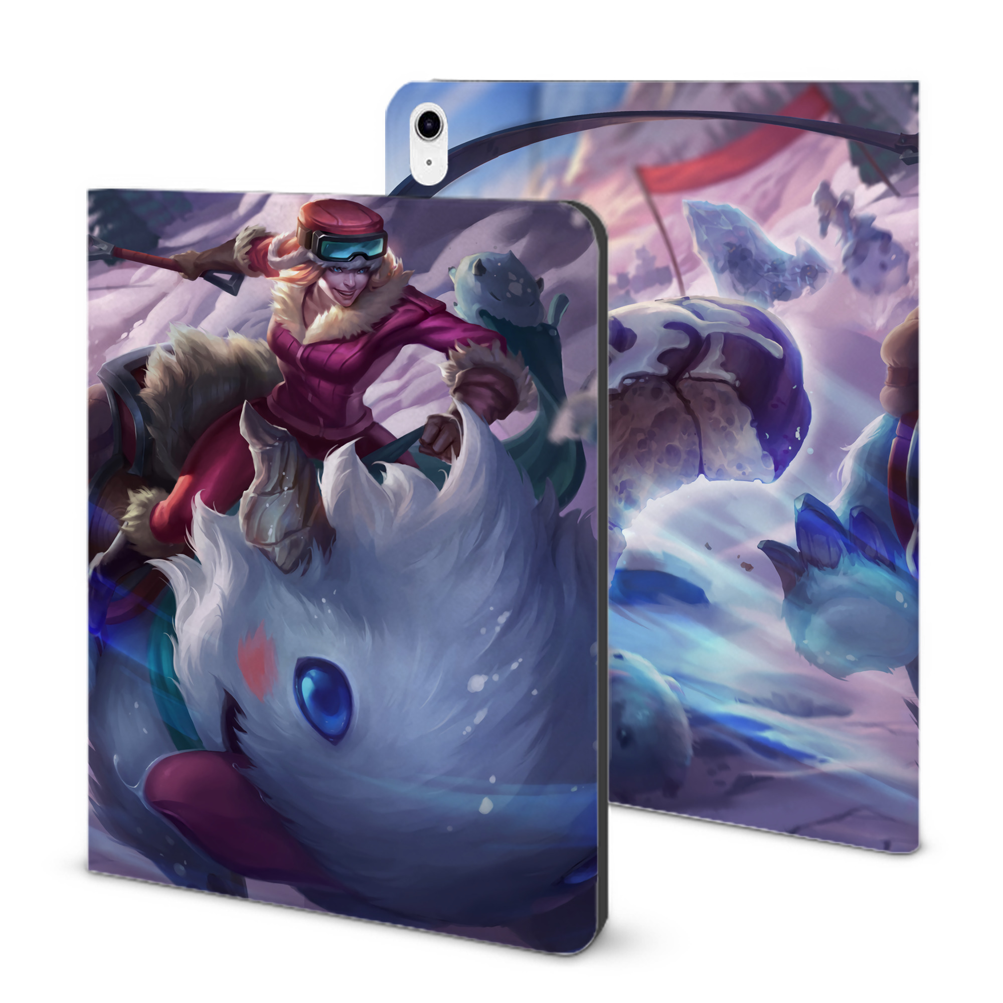 （画像用） リーグ・オブ・レジェンド League of Legends LOL IPad ケース ブック型 PUレザー TPU 耐衝撃 軽量 薄型 ペン収納なし 全面保護 IPad 各モデル対応